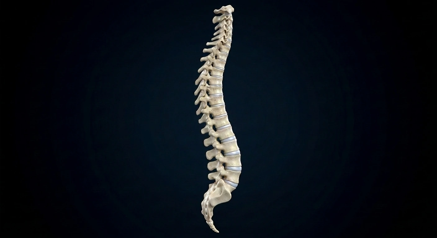 Columna vertebral: curvaturas, vértebras y discos