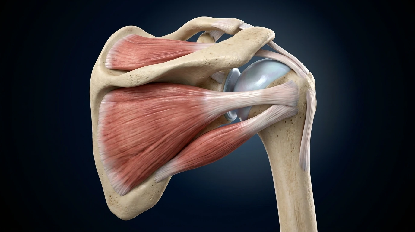 Hombro: escápula, cabeza humeral y tendones del manguito de los rotadores