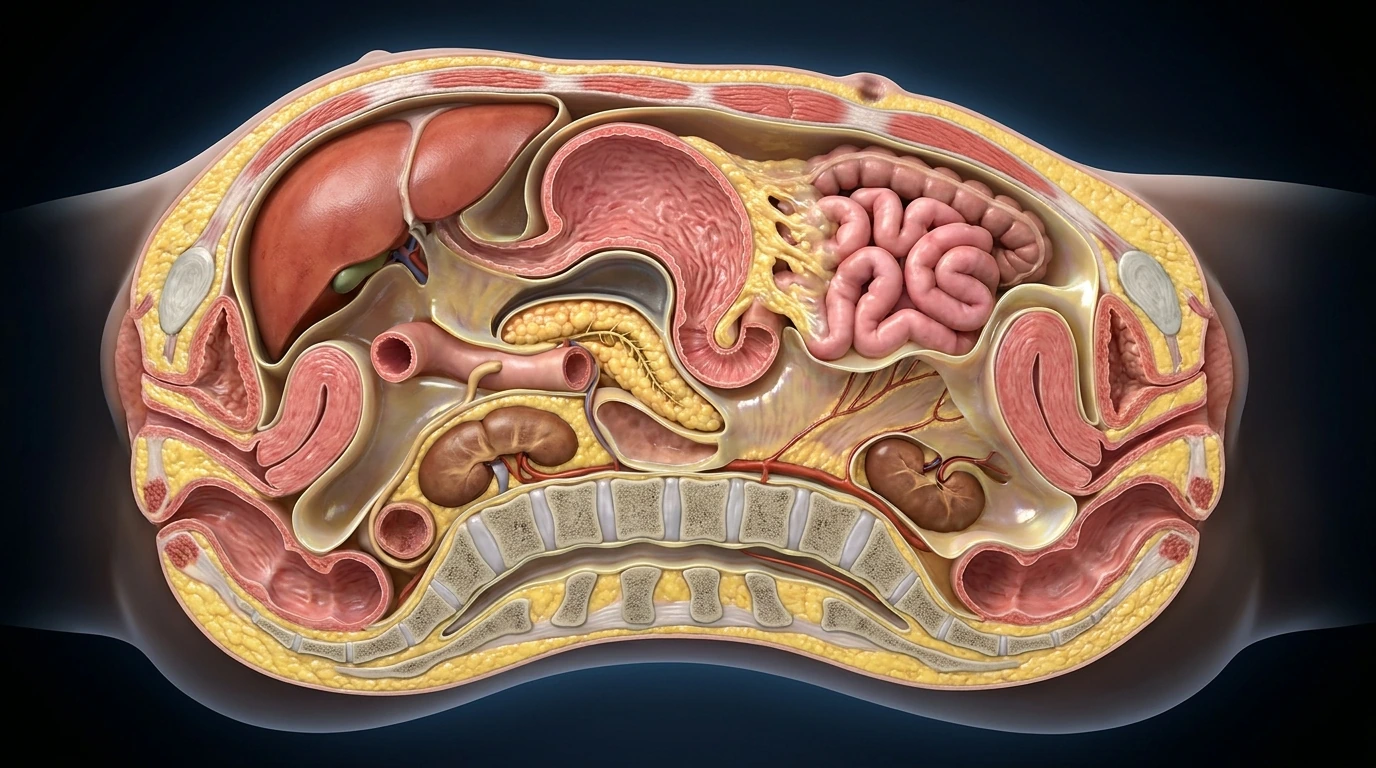 Peritoneo: epiplones, mesenterio y compartimentos de la cavidad abdominal