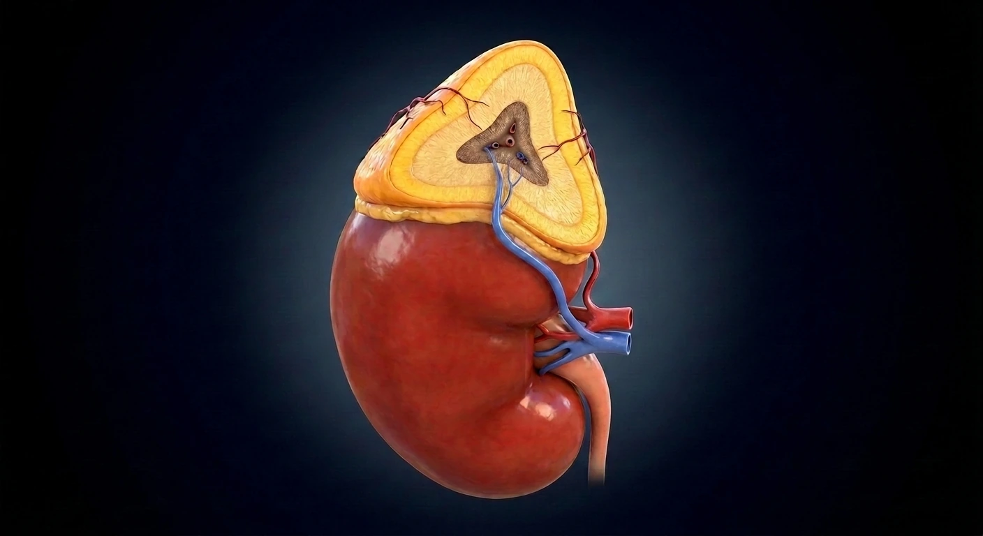 Glándula suprarrenal: corteza y médula